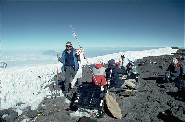 John on summit of Kilimanjaro