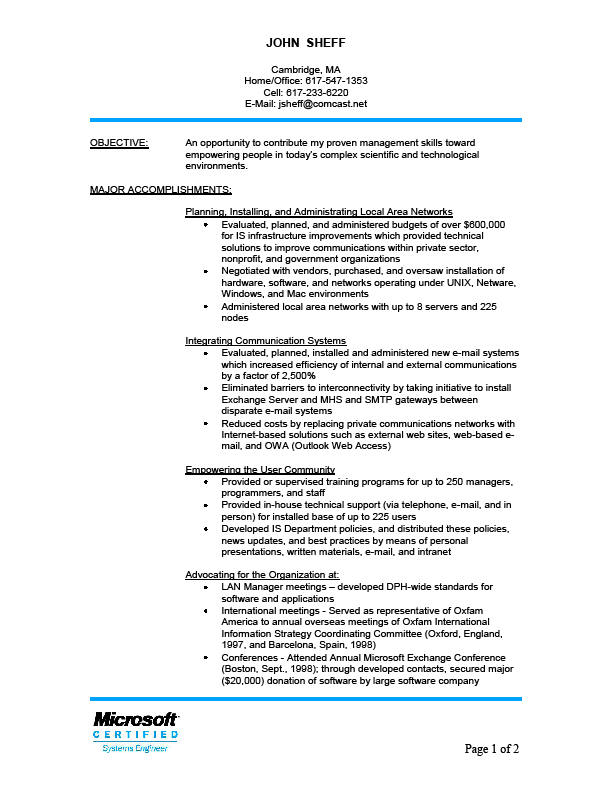 functional resume format. Functional Resume: